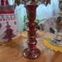 Красив дървен свещник-ръчна изработка, снимка 2