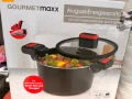 Моята цена: 35€  Енергоспестяваща тенджера GOURMETmaxx от алуминий 5.8 л - черна/червена Енергоспест, снимка 1