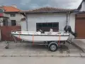 Продава се лодка, регистран колесар и четиритактов двигател , снимка 2
