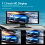 11.3” Мултимедия 4K DVR Видеорегистратор CarPlay Android Auto монитор, Дисплей WiFi Bluetooth Камера, снимка 3