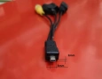 USB Mini-B(8-pin) split to rca + s-video adapter, снимка 1