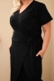Дамски памучен гащеризон Plus Size с връзки на талията, 4цвята , снимка 17