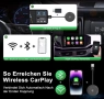 Безжичен CarPlay адаптер за iPhone, безжичен Apple Carplay, снимка 6