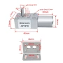 12V DC мотор с червячен редуктор GY-370 – Самоблокиращ, висок въртящ момент, ниски обороти 10442, снимка 3