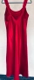 Червена сатенена рокля slip dress Body Zone (KappAhl), размер M, снимка 6
