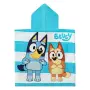 Детска плажна хавлия пончо памучна светлосиня с Bluey_1235570, снимка 3
