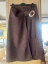 Тъмнокафява велурена пола, снимка 3