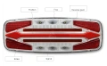 Комплект LED неон стопове с динамичен мигач 5 функции 12V-24V за ремарке и камион, снимка 5