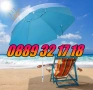 Плажен чадър с UV защита и клапан за вятър с диаметър 1,75 м, снимка 3