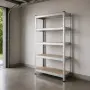Метален гаражен стелаж 750 кг, 5 регулируеми рафта, 180×90×40 см – Здрав, стабилен и безвинтов монта, снимка 4