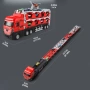 4643 Голям камион автовоз от здрава ABS пластмаса + комплект 24 мини колички, снимка 4