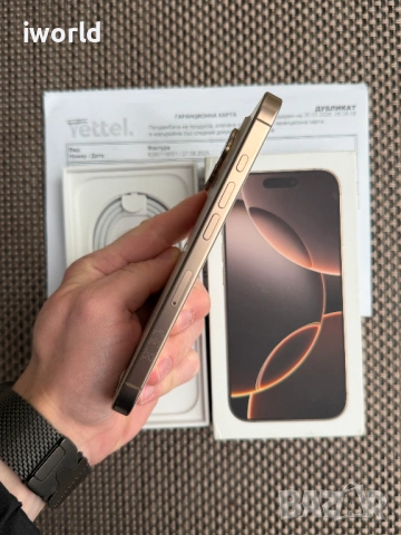 36М Гар!❗️100%🔋iPhone 16 Pro ❗️Лизинг от 30€/мес❗️ Desert Titanium❗️128GB , снимка 5 - Apple iPhone - 54077928