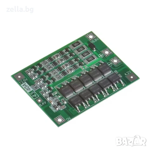 BMS 4S 40A модул за защита и баланс на Li-Ion 18650 батерии 14.8V за винтоверти и дронове 10060