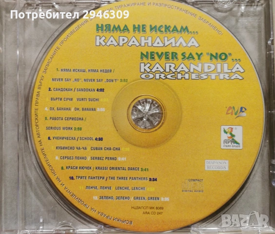 Карандила - Няма не искам... (2000), снимка 3 - CD дискове - 54228686