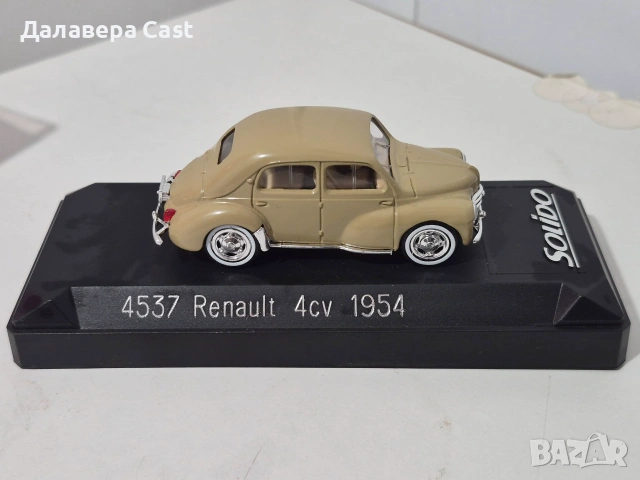 1/43 Renault 4cv 1954 Solido , снимка 4 - Колекции - 55182111