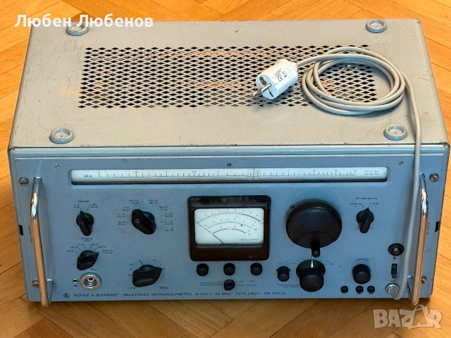 Rohde & Schwarz USVH BN1521/2 selective microvoltmeter 10kHz - 30MHz. Работещ. Колекционерски