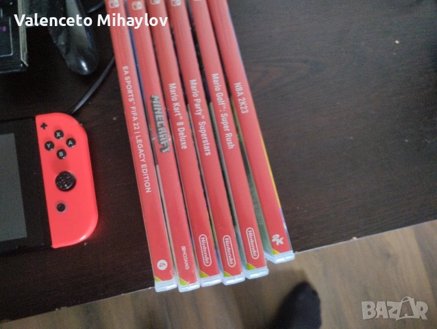 Nintendo Switch s microSD 200 GB +6 igri , снимка 5 - Nintendo конзоли - 54808193