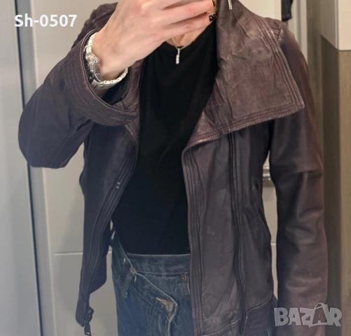 Кожено яке, снимка 3 - Якета - 54200254
