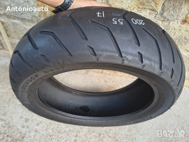 200 55 17 dunlop d407 harley davidson гуми чопър мотоциклет гума, снимка 3 - Гуми и джанти - 55136362