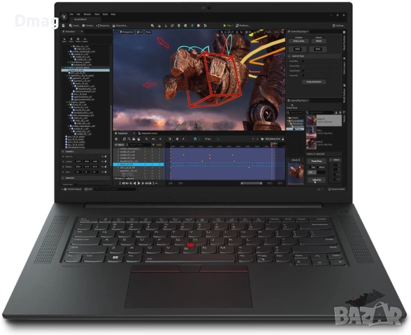16" ThinkPad P1 / i7-11850H/ 16GB / 512GB SSD/ RTX A2000 / Win11Pro, снимка 3 - Лаптопи за работа - 54350647