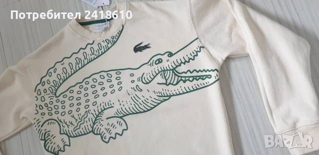 Lacoste Loose Fit Cotton Mens Size 4 - M НОВО! ОРИГИНАЛ! Мъжка Блуза!, снимка 14 - Блузи - 54886834