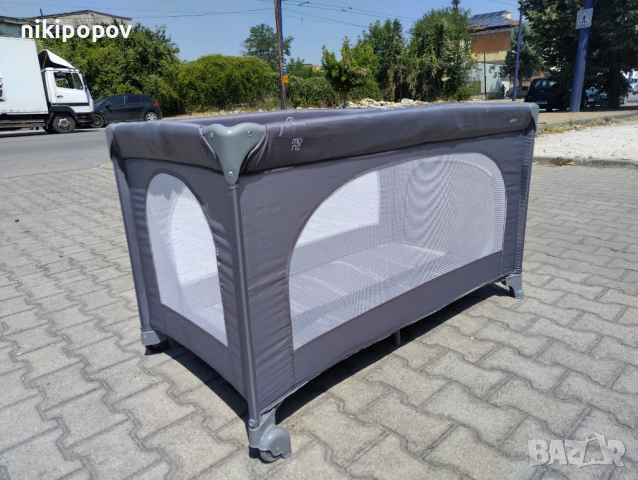 MONI Сгъваема детска кошара UNO сив, снимка 7 - Други - 54646029