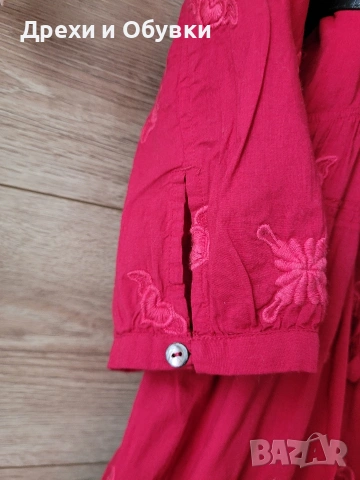 Разкроена рокля памучна материя , снимка 11 - Рокли - 54091892