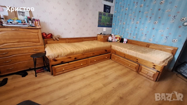 Мебели от естествено дърво за детска стая, снимка 9 - Спални и легла - 54990956