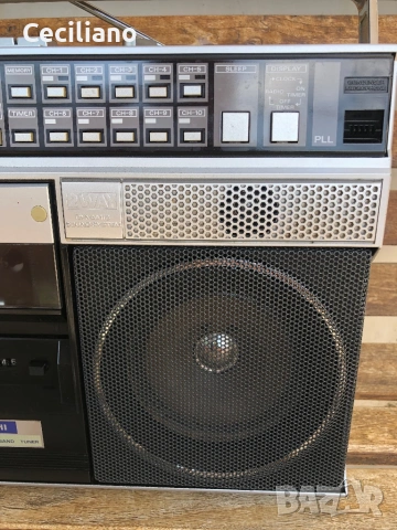 Радиокасетофон  HITACHI TRK 7990E Vintage Boombox, снимка 6 - Радиокасетофони, транзистори - 54628937
