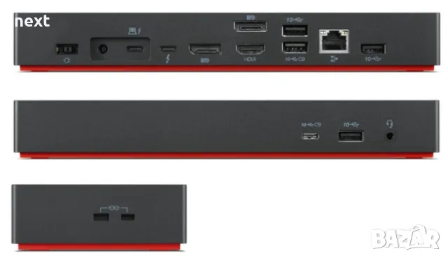 НОВА Lenovo ThinkPad Thunderbolt 3 Dock Gen 2 40AN със зарядно 135W, снимка 7 - Лаптоп аксесоари - 55703387