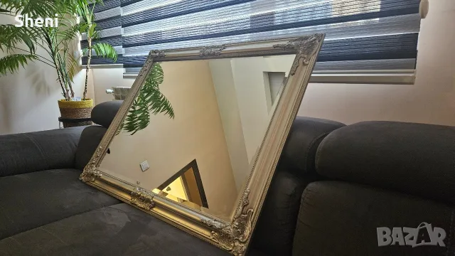 Красиво бароково огледало 70x90 см JYSK (сиво / барокова рамка), снимка 2 - Огледала - 55349442