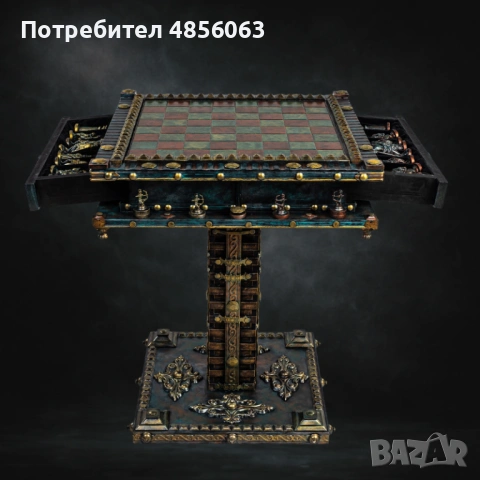 Маса за шах IMPERIUM - Pedestal, снимка 4 - Шах и табла - 54901330