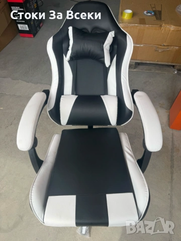 Ергономичен стол за офис и гейминг с опора, снимка 8 - Столове - 54257239