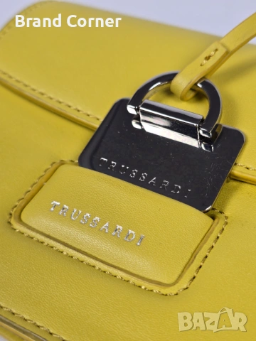Нова дамска чанта Trussardi - жълта, снимка 3 - Чанти - 54410663