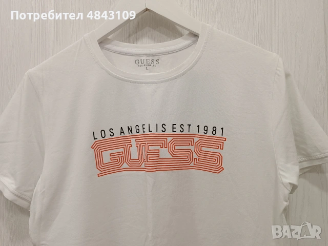 Мъжка тениска Guess, снимка 3 - Тениски - 54730453