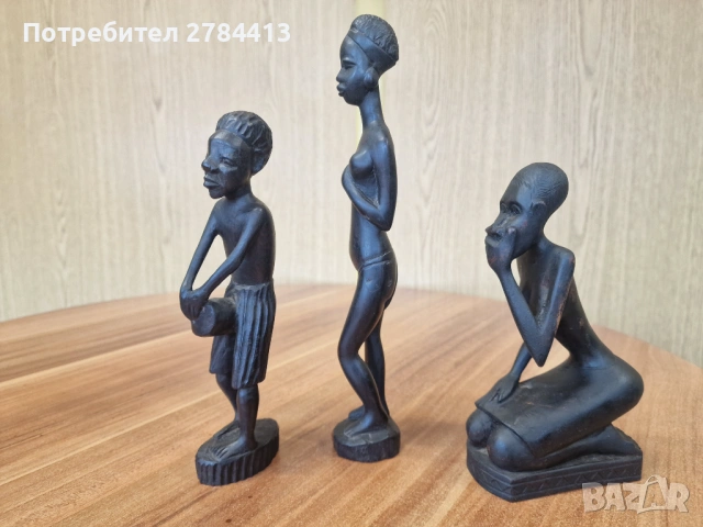 Лот Африкански фигури/дърворезба, снимка 4 - Статуетки - 54411169