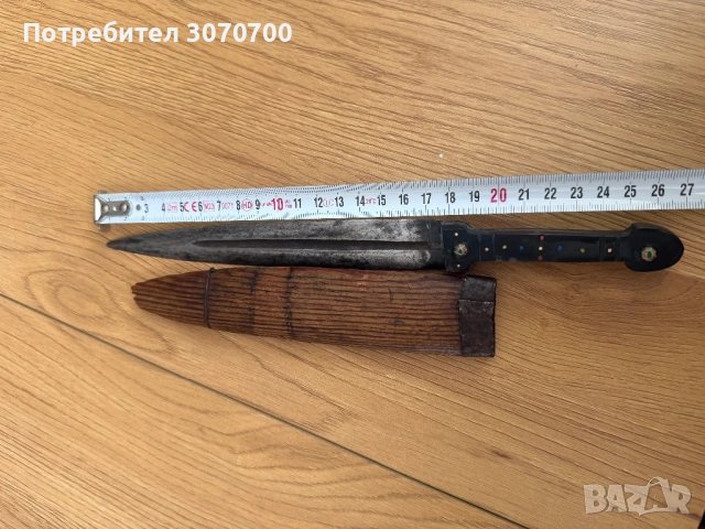 Габровска хайдушка кама 27 см, снимка 4 - Антикварни и старинни предмети - 54465528