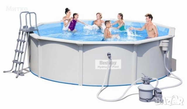 Басейн метал HYDRIUM BESTWAY 4.57м-1.22м с 2 години гаранция