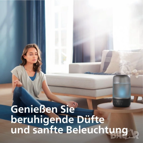 Oвлажнител Philips Series Smart 1000 HU1510 3L тих ароматерапия, снимка 4 - Овлажнители и пречистватели за въздух - 54222379