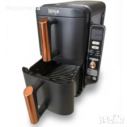 Фритюрник с горещ въздух Ninja Double Stack XL, снимка 2 - Фритюрници - 55132649