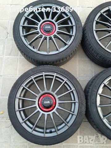 Джанти OZ 18" 5x112 с гуми KUMHO 225/40/18 VW SEAT SKODA AUDI MERCEDES BMW, снимка 4 - Гуми и джанти - 55590676