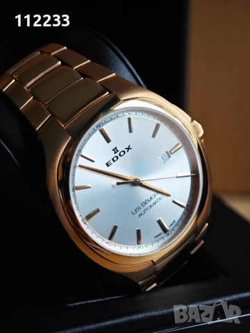 EDOX Les Bemonts Ultra Slim Automatic Rose Gold, снимка 4 - Мъжки - 54492813