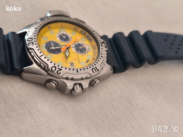 Часовник Citizen diver със сензор , снимка 3 - Мъжки - 54978105
