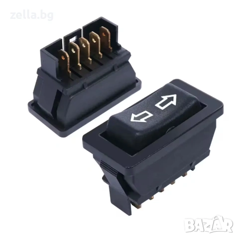 DPDT превключвател с 3 позиции и автоматично връщане, 12V/24V 20A – за обръщане посоката на DC 10336