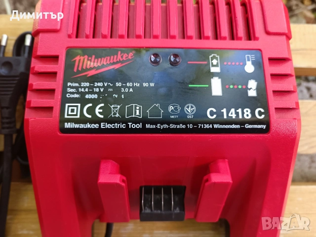 Milwaukee C 14-18 C зарядно устройство, снимка 3 - Винтоверти - 55085677