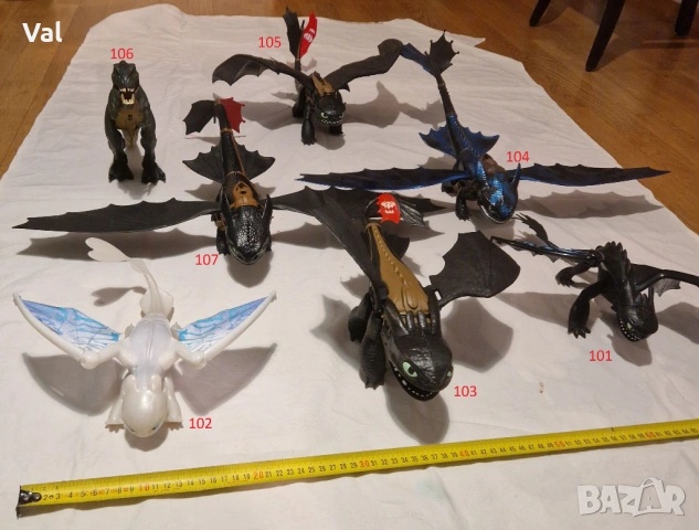 Фигурки на дракони „How To Train Your Dragon“ и Динозаври, снимка 14 - Фигурки - 50407656