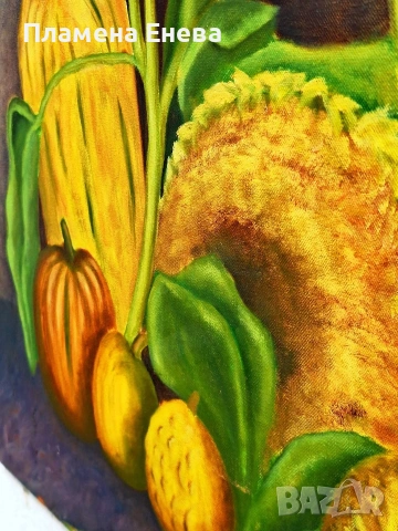 Авторски натюрморт , снимка 3 - Картини - 54224582