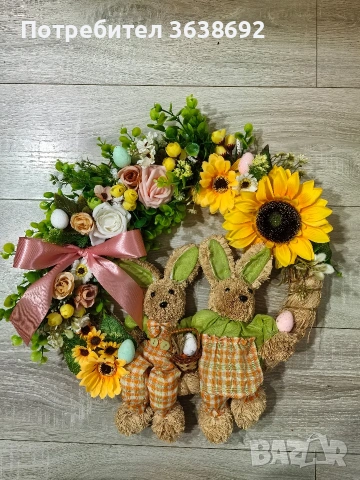 Пролетен венец , снимка 2 - Декорация за дома - 53781202