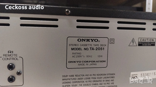 🎶 ONKYO TA-2051 3 HEAD – Класически  Hi-Fi касетен дек с топ звук! 🎶, снимка 5 - Декове - 54388522