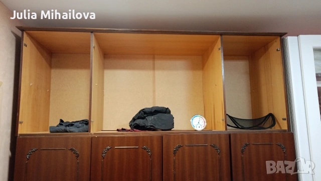 Гардероб четирикрилен с надстройка, снимка 6 - Гардероби - 53642187